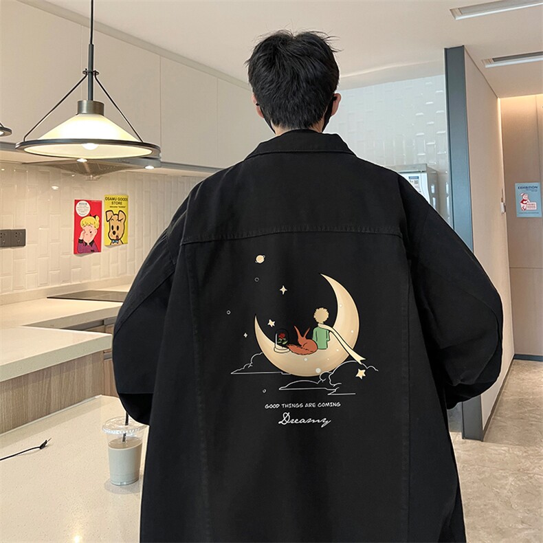 牛仔夹克男大码牛仔外套男茄克NJ77416-P60,男装工装外套,电商A040