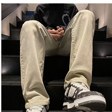 牛仔裤男长裤青春流行潮流新款水洗潮时尚拉链百搭春季直脚简约，男装牛仔裤，星座1210-1