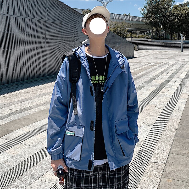 港风冲锋衣男潮牌防风户外旅游服工装大码M-5XL夹克7210P75控108,男装夹克,星座227-7