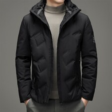 棉衣男士外套秋冬短款厚款棉袄冬装连帽羽绒棉服SNNYR20702-P195图片