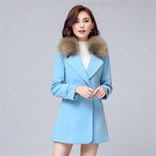2020年冬季毛呢外套长袖长款韩版百搭气质休闲修身时尚潮流，女装毛呢外套，众宇琦