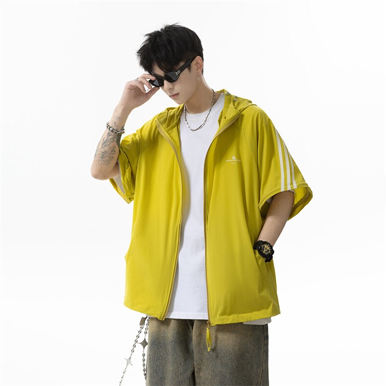 防晒指数UPF50+有可拆卸袖子防晒皮肤衣外套25XJ55237批70，男装防晒衣，电商A042