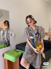 拽酷西装裙，女装西装，YOUER DENG