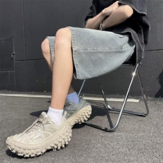 牛仔裤纯色抽绳水洗短裤男休闲中裤星空纹户外五分裤子N2135，男装牛仔裤，星座1116A-1（原606A）