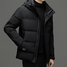冬季新款男士连帽羽绒服中年商务休闲鸭绒上衣加厚保暖男装外套，男装羽绒服，电商B212（原钱塘6029）