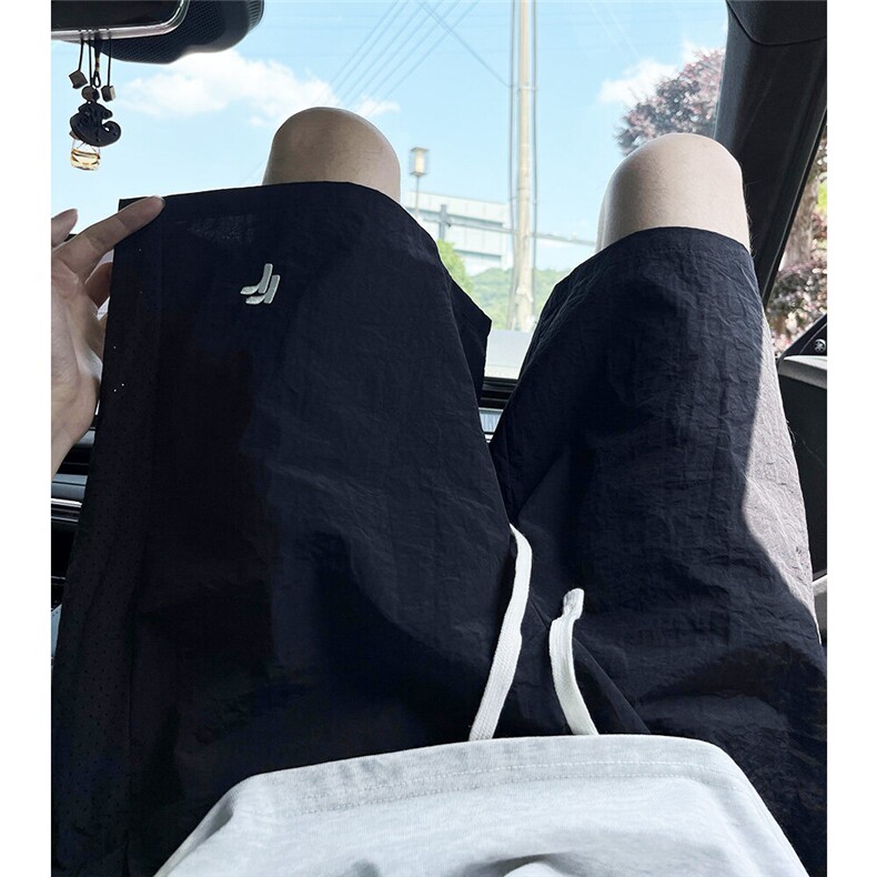 ！2025夏季新款男士冰丝速干短裤情侣刺绣五分裤DK288特P25,男装牛仔裤,电商B220