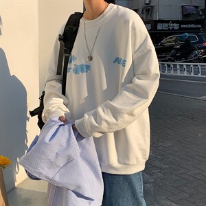 2022春款炸街个性卫衣男女圆领情侣装223-7-WY20图片