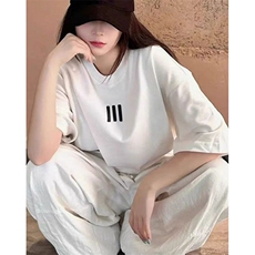 高街潮牌夏季短袖白色t恤女宽松慵懒风设计感小众上衣DT20187，男装T恤，星座1116A（原606A-3）