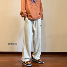 欧棉绒织带休闲裤直筒B342-K7011-P50控68，男装休闲裤，电商B342