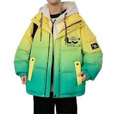 新标50绒羽绒服冬季加厚保暖男士连帽外套带，男装羽绒服，星座1206（原A206）