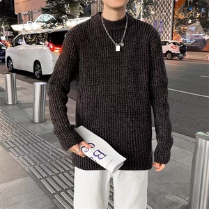 大码秋冬新款套头毛衣男休闲百搭针织衫上MZ289-P55图片