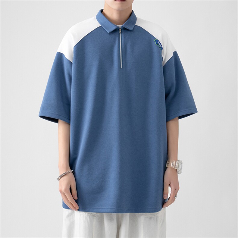 夏季新款亮色字母设计休闲圆领潮流男士短袖ZDP3319-P53图片