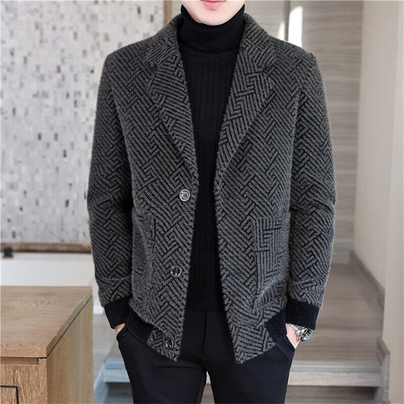 2025秋冬主推休闲商务西装领毛呢大衣夹克外套A05P150控238，男装毛呢大衣，电商B226-2（原B217-2）