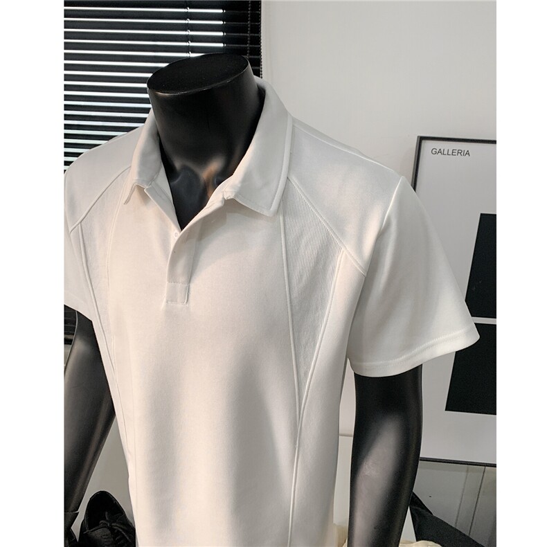 主推 重磅POLO衫短袖翻领半袖上衣cleanfit正肩t恤衫 H1093特P28图片