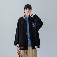 25款棒球领简约情侣款夹克上衣宽松外套JK328/P90，男装夹克，星座202