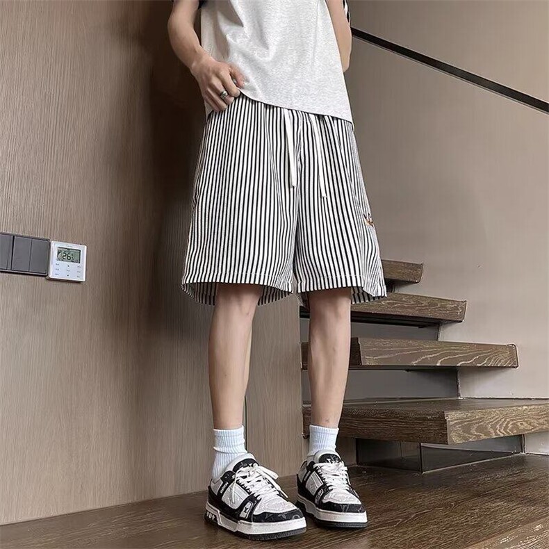 wassuphappy粉色短裤男夏季潮流腊肠狗运动五分裤青少年休闲中裤,男装牛仔裤,星座1005-4