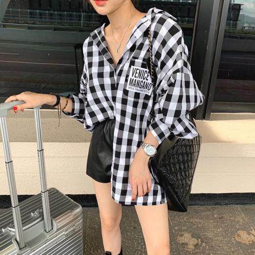 欧版格子衬衣，女装，浪漫E点