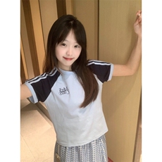 H0694-P35弹力修身正肩时尚短袖T恤女，女装T恤，星座617A-2