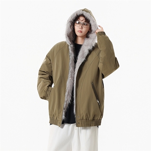 M8602-P95 冬季新款男女同款座山雕连帽棉衣外套图片