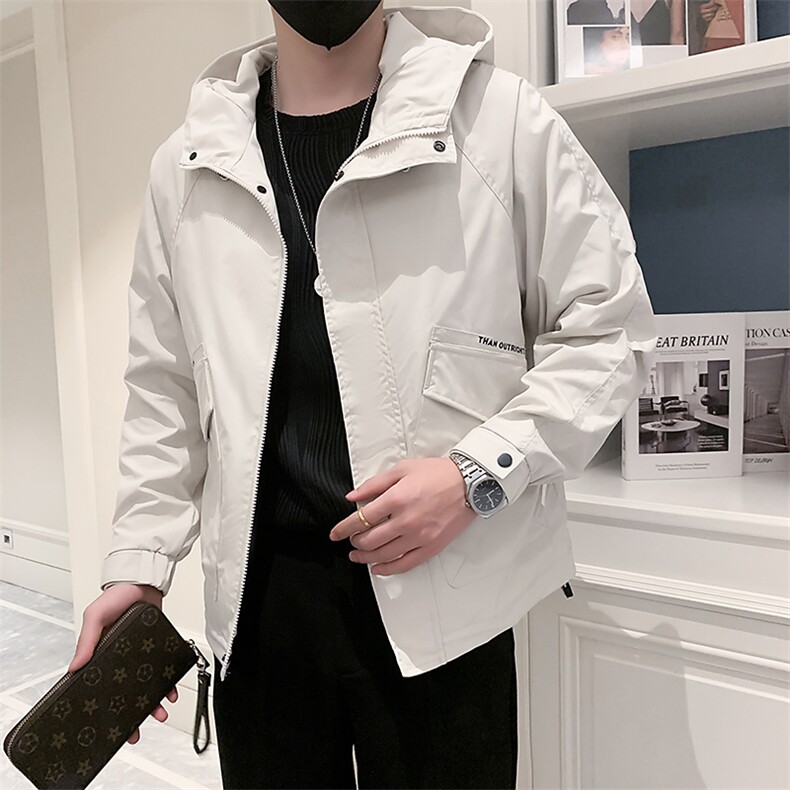 2025新款春季冲锋衣外套男潮牌连帽工装夹克A313-1-8811-P115,男装夹克,电商A313-1