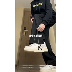 抖音品质可供素材春款大码拉链开叉XZ806-CK03007-P48控68，男装休闲裤，四季星座806