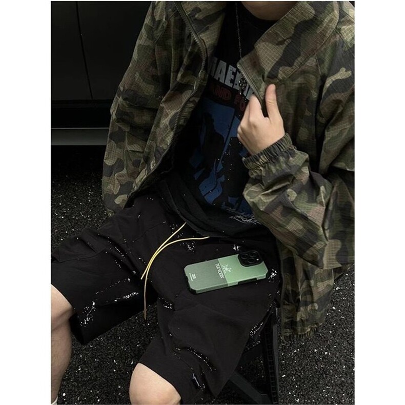 W433-P48军绿色迷彩防晒服夏季轻薄速干防晒衣冲锋衣夹克,男装夹克,星座911-1