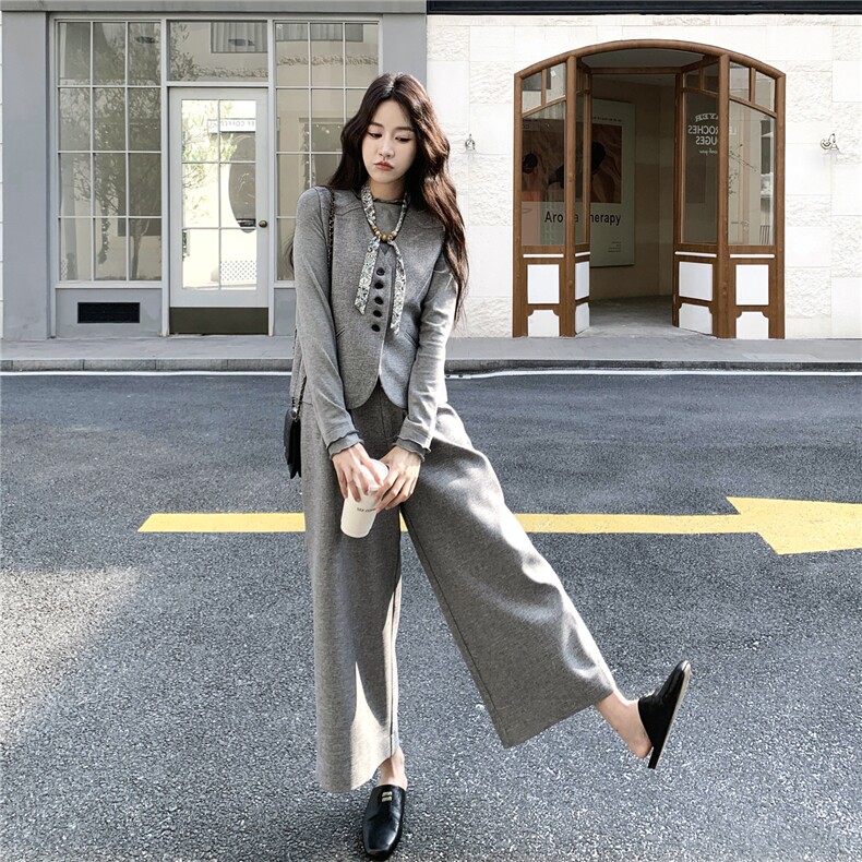 高转化好数据春时尚秋装新款套裤三件套装女潮182-8695P228K358,女装套装/套裙,帛香坊