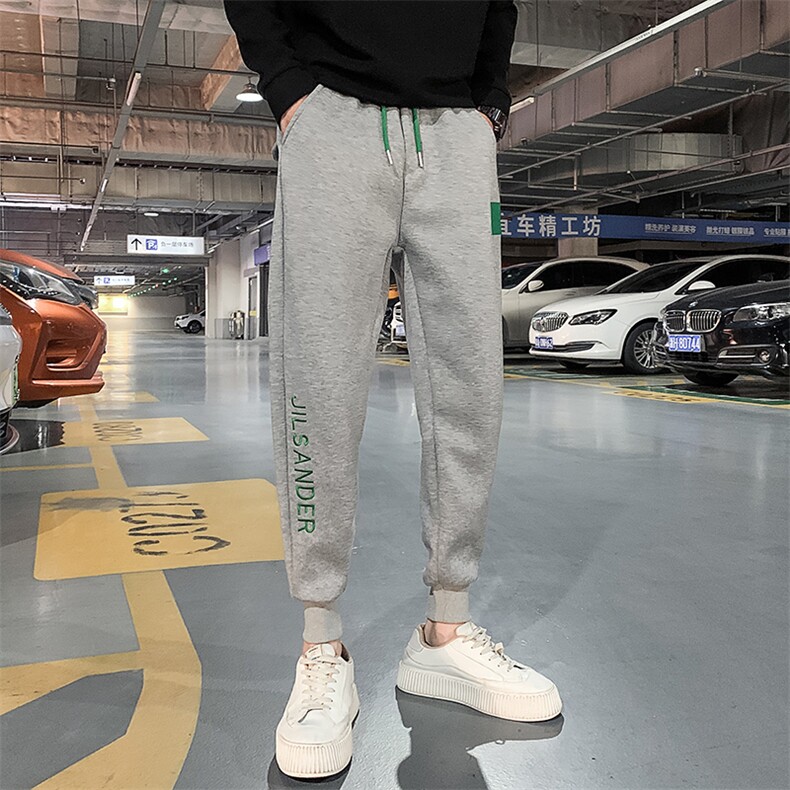 社会精神小伙春秋加绒卫裤运动束脚男裤DS-B249-KK93-P58-加绒P68,男装休闲裤,星座215（原电商B249）