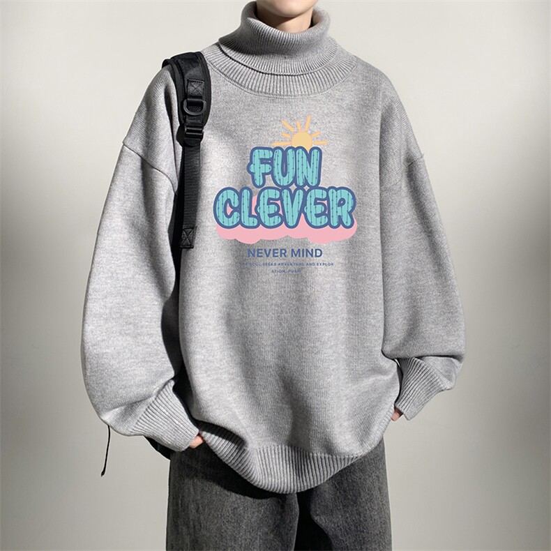 8XL高领毛衣男大码胖子堆堆领打底羊毛衫GM45377-P45加绒款-P65,男装T恤,电商A040