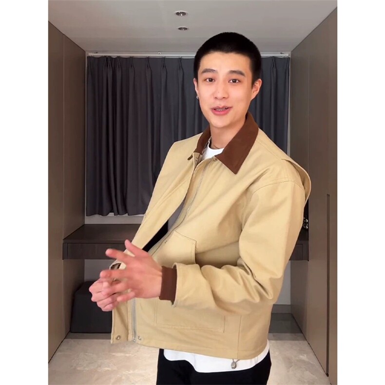 网图有货西博美式翻领夹克巴恩风Duck硬汉工装外套男A381-P75,男装夹克,星座1505