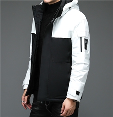 中老年白鸭绒羽绒服可脱卸帽冬季保暖休闲外套男ALXB8615-P315，男装羽绒服，电商B212（原钱塘6029）