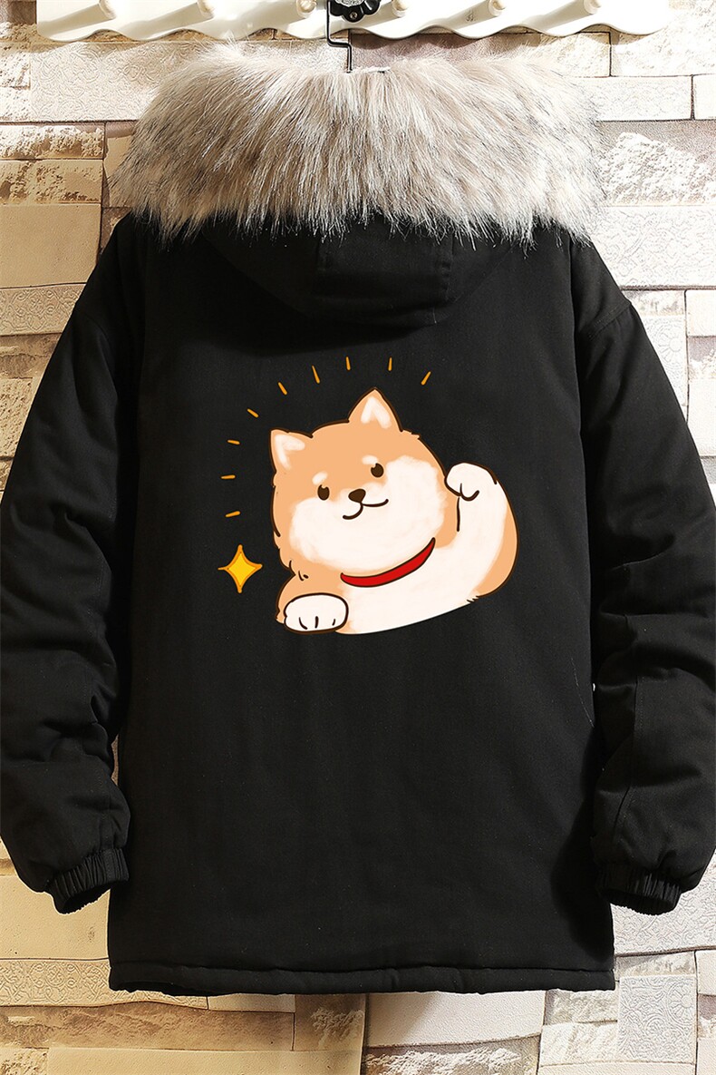 MM48146-P130冬季大毛领衣男士大码加厚袄男服网格挂拍,男装棉衣,电商A040A