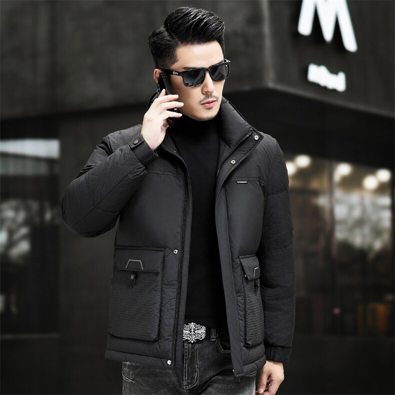 B807钱塘2020-3时尚休闲厚款百搭新款冬季中年男士羽绒服P228,男装羽绒服,钱塘207-3