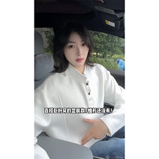 抖音得物品质美式高街重磅曼巴棉拼接cleanfit亨利领卫衣长袖T恤，男装T恤，电商A486-1