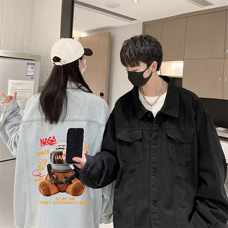 牛仔夹克男大码牛仔外套男茄克NJ77281-P60加绒款-P75,男装夹克,电商A040