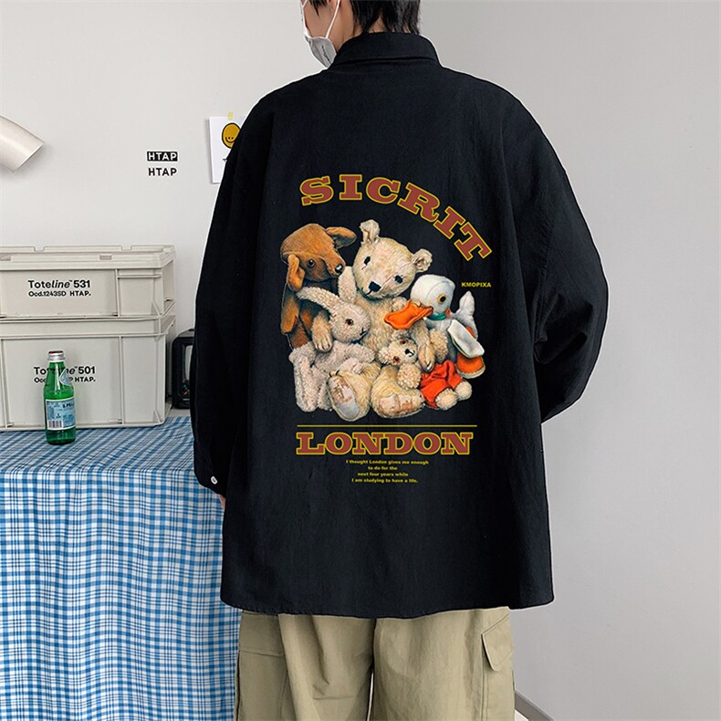 CS15216-P38长袖衬衫男士大码宽松衬衣男寸衫男寸衣,男装衬衫,电商A040