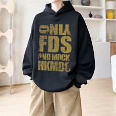 华棉内景秋冬季重磅个性宽松连帽卫衣男潮休闲WY00705/P45加绒P55，男装卫衣，电商B316