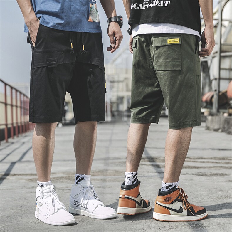 韩版潮流直筒休闲裤夏季男生百搭短裤宽松潮牌五分裤DS376T,男装休闲裤,电商A102