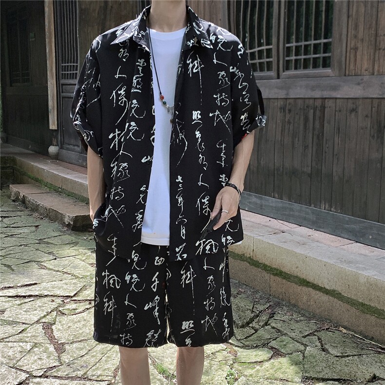 1毛笔字套装TZ77836特P50衬衫DCS77837特P30DK77838特P20套装控98,男装衬衫,星座226-2
