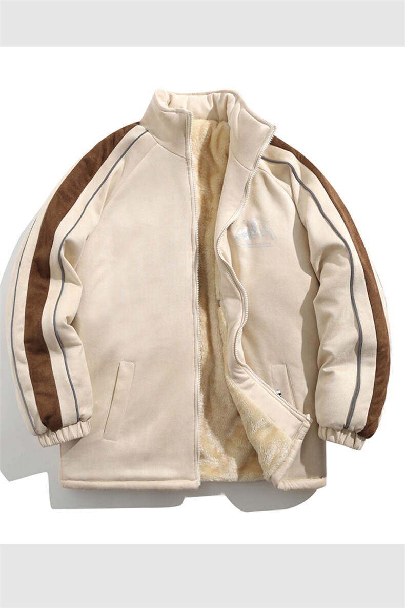 2025麂皮加绒棉衣棉服雪山印花面包服立领棉袄外套1619H-P90,男装棉衣,星座207