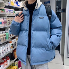 棉服男潮牌冬季加厚立领棉衣外套ins短款情侣面包服港风MY346-P80，男装棉衣，星座1008-1