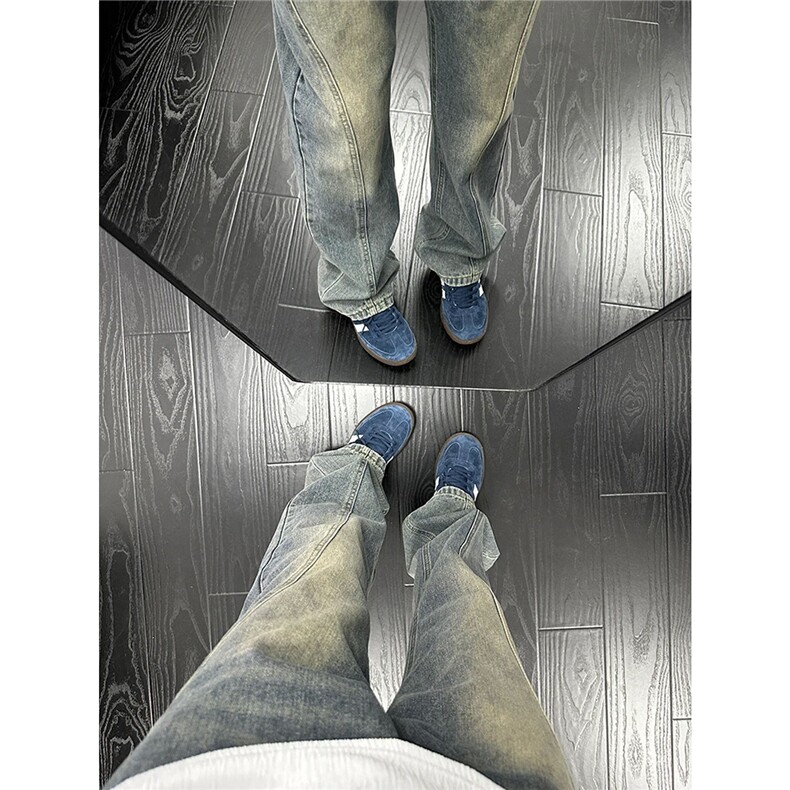 男春秋季斜切牛仔裤N439-P46，男装牛仔裤，星座208-5