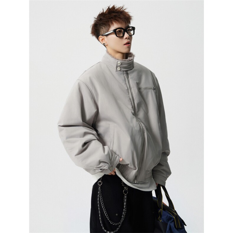 706-LK5630-P118现货冬季男士毛领哈灵顿棉服短款加厚棉衣外套,男装棉衣,星座706