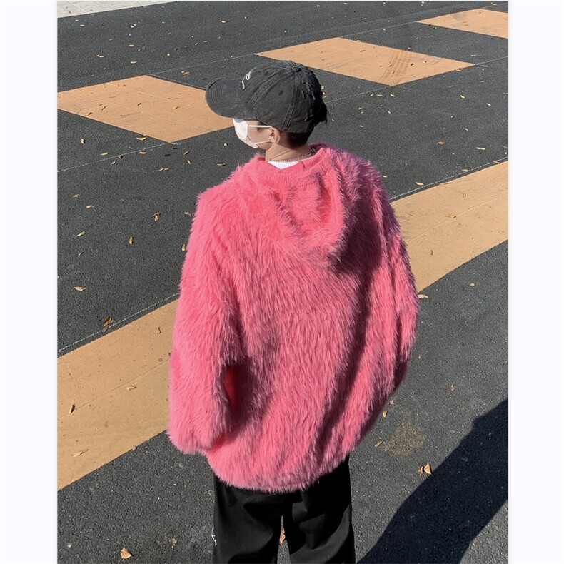 美式针织衫男韩版潮流字母提花高街连帽2024冬季ins毛衣MZ383-P59,男装针织衫/毛衣,星座412-3