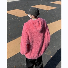 美式针织衫男韩版潮流字母提花高街连帽2024冬季ins毛衣MZ383-P59，男装针织衫/毛衣，星座412-3