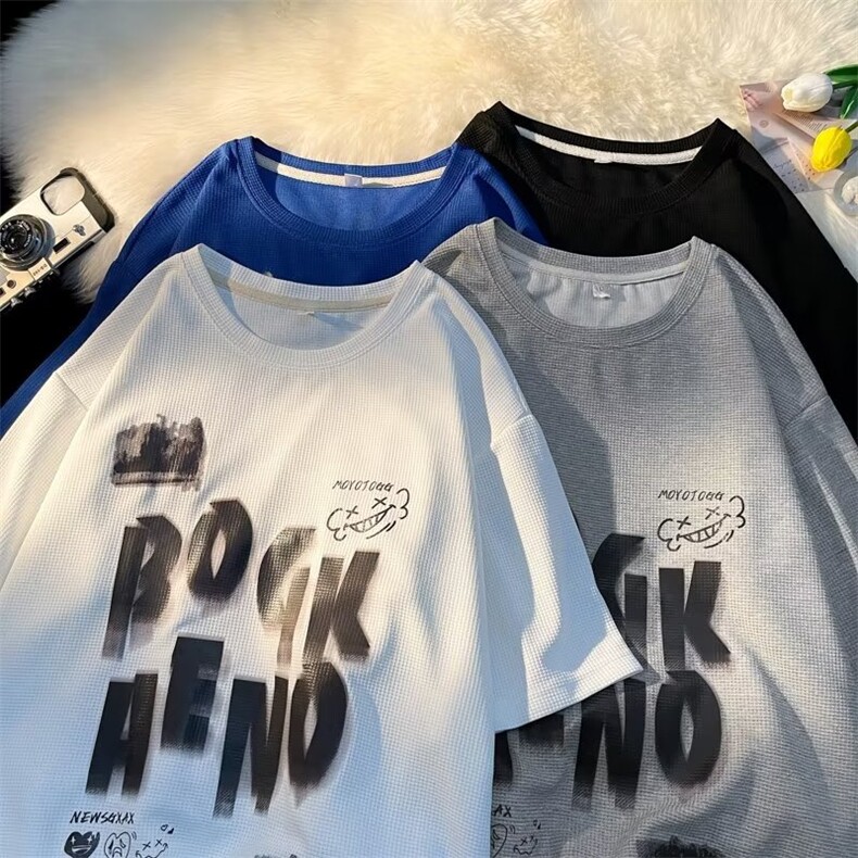 2023春夏季新款男休闲圆领短袖T恤JQ804P22图片