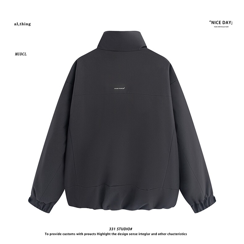 平铺~新标90白鸭绒冬季新款冲锋衣立领拼色羽绒服E100/P268,男装夹克,电商B331