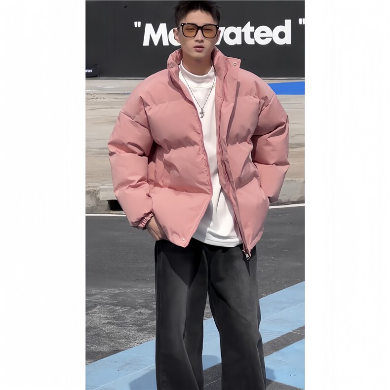东北过冬青少年羽绒棉服男款冬季美式oversize外套高街痞帅面包服,男装棉衣,星座506A