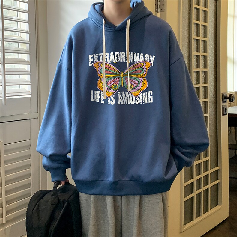 连帽卫衣男大码运动服帽衫外套WY2366-P35,男装卫衣,电商A040