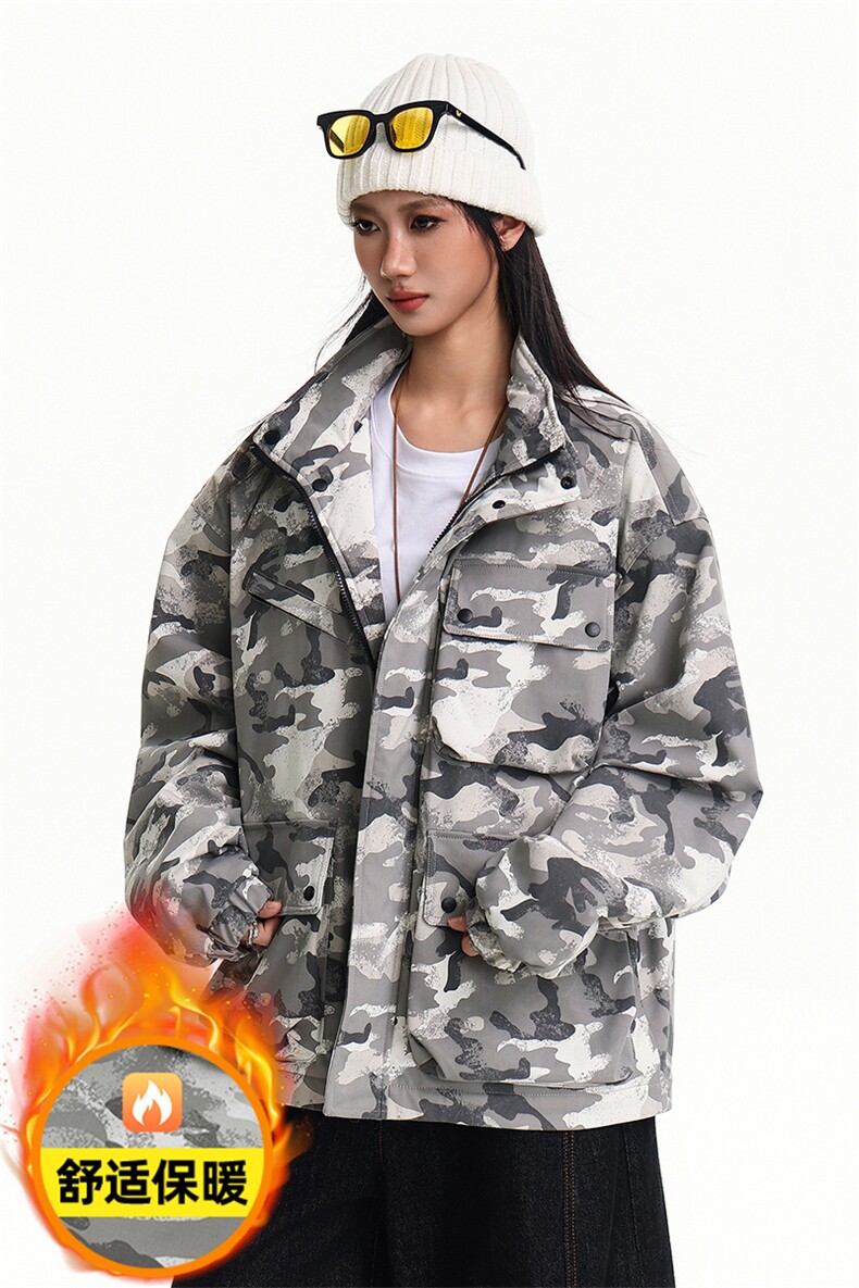 美式新款冬多口袋户外机能休闲棉衣外套A436-W995-P95138,男装棉衣,电商A436